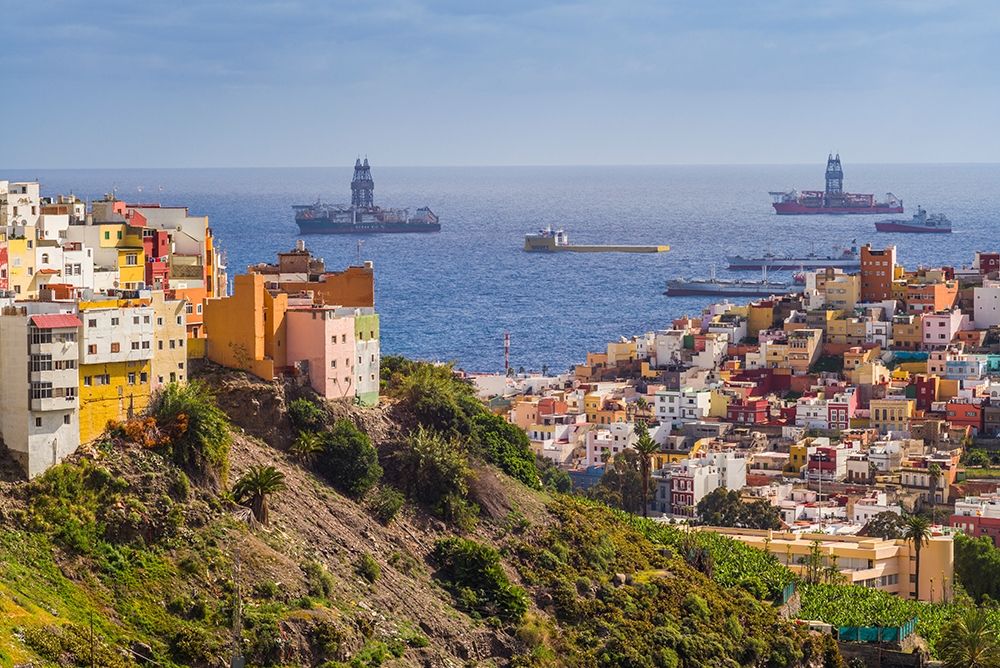 Art Print: Spain-Canary Islands-Gran Canaria Island-Las Palmas de Gran Canaria