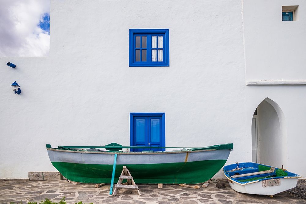 Art Print: Spain-Canary Islands-Fuerteventura Island-Pozo Negro-fishing boats