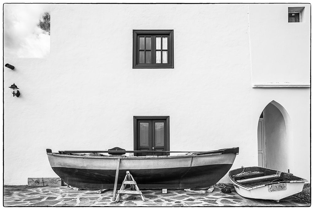 Art Print: Spain-Canary Islands-Fuerteventura Island-Pozo Negro-fishing boats