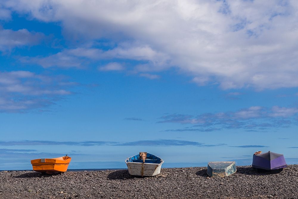 Art Print: Spain-Canary Islands-Fuerteventura Island-Pozo Negro-fishing boats