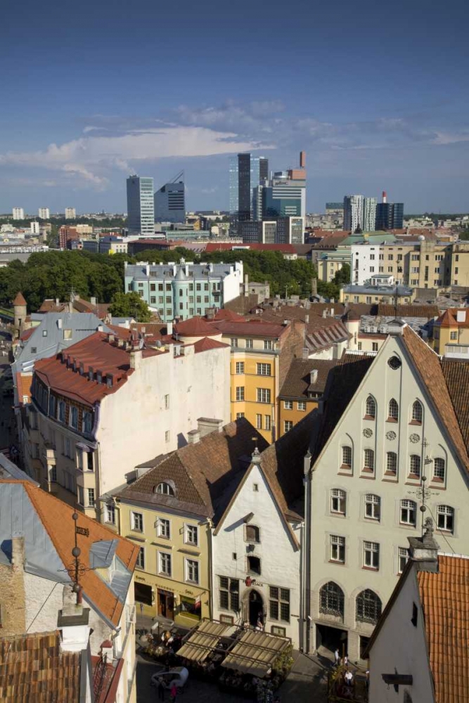 Art Print: Estonia, Tallinn View of city