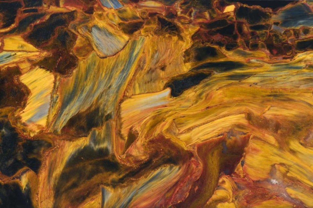 Art Print: Close-up of pietersite stone found in Namibia