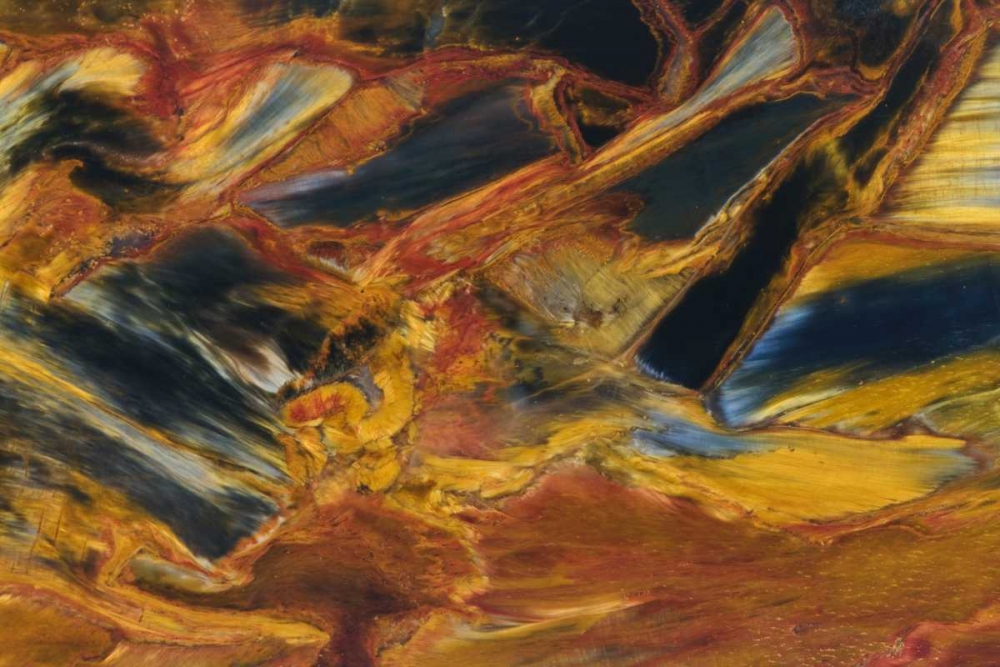 Art Print: Close-up of pietersite stone found in Namibia