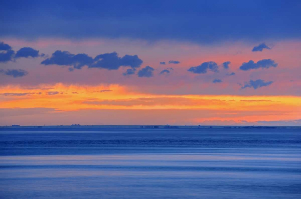 Wall art: Lake Newell at sunset, by Grandmaison, Mike