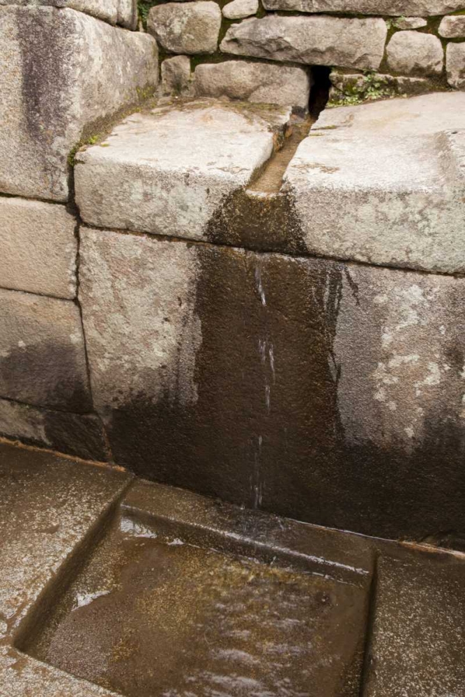 Wall Art Painting id:130290, Name: Peru, Machu Picchu Inca stone water fountains, Artist: Kaveney, Wendy