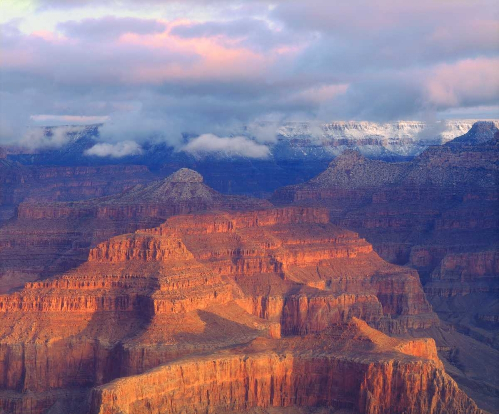 Art Print: USA, Arizona, Grand Canyon NP in winter