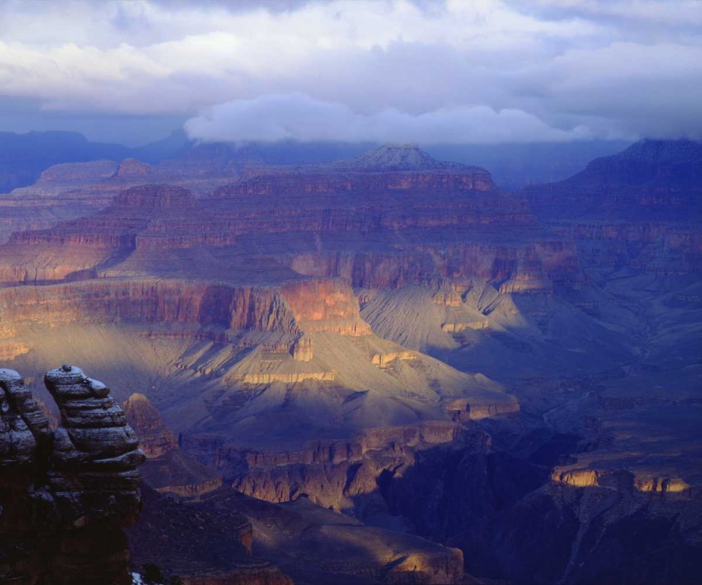 Art Print: USA, Arizona, Grand Canyon NP in winter
