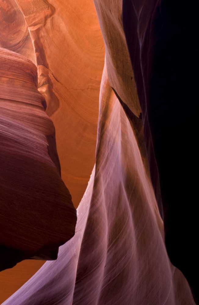 Art Print: AZ, Sandstone formations in Antelope Canyon