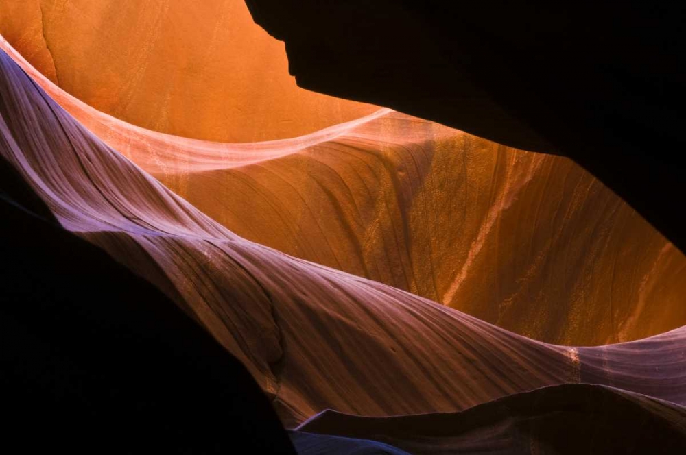 Art Print: AZ, Sandstone formations in Antelope Canyon