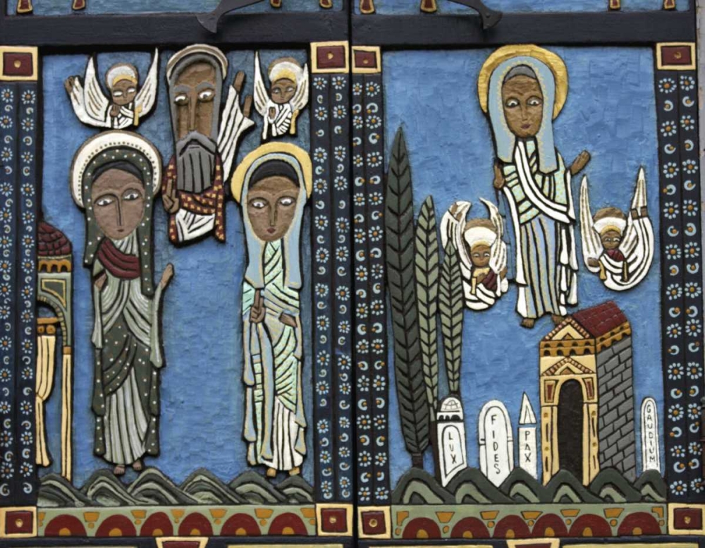 Wall Art Painting id:131322, Name: Massachusetts, Welfleet Door of a Church, Artist: Noble Gardner, Nancy