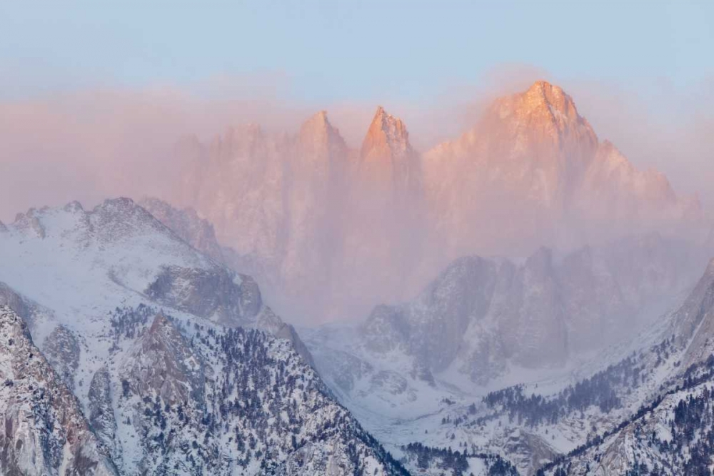 Art Print: California, Lone Pine Sunrise on Mount Whitney