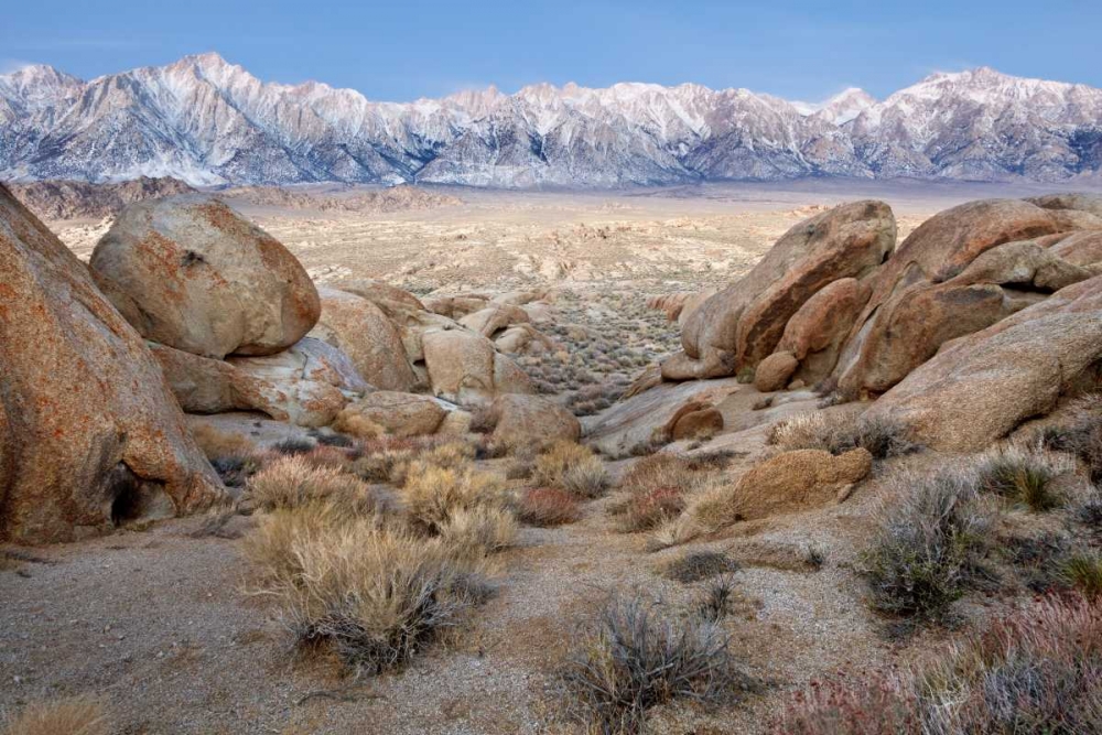 Art Print: California Lone Pine Peak and Mt Whitney
