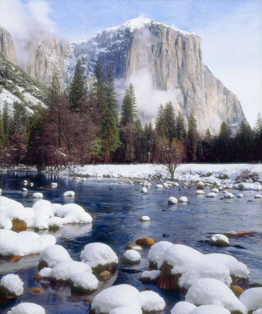 Art Print: USA, California, Yosemite NP Winter
