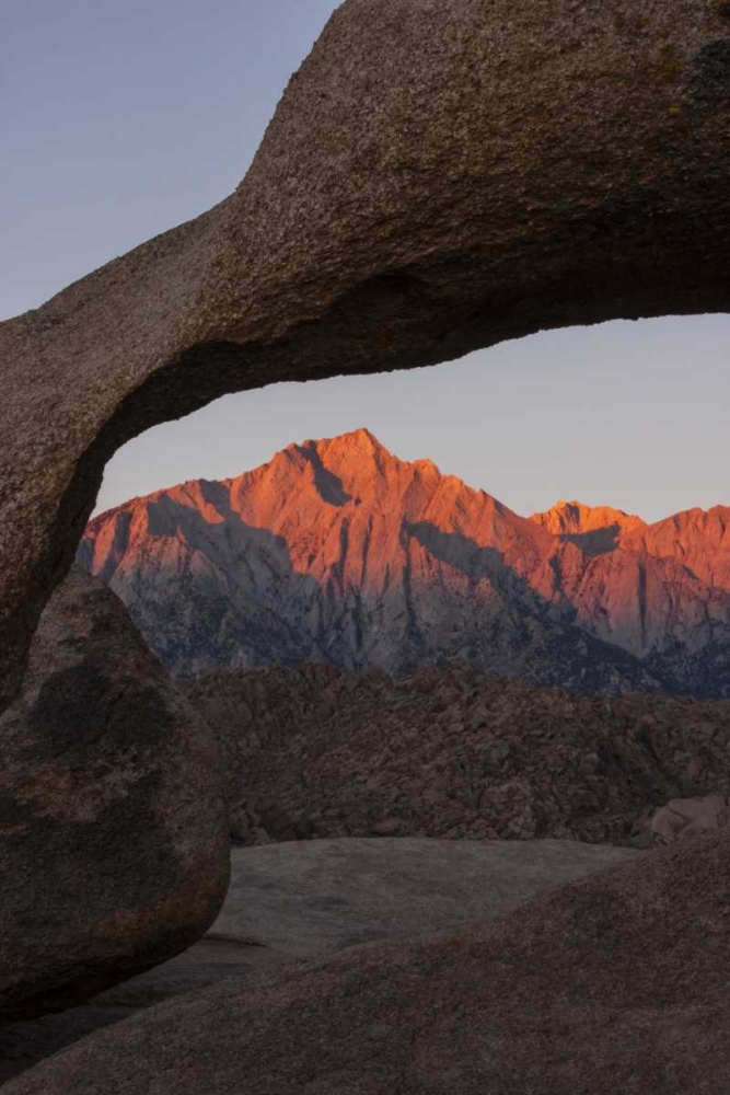 Art Print: CA Mountains seen through Mobius Arch