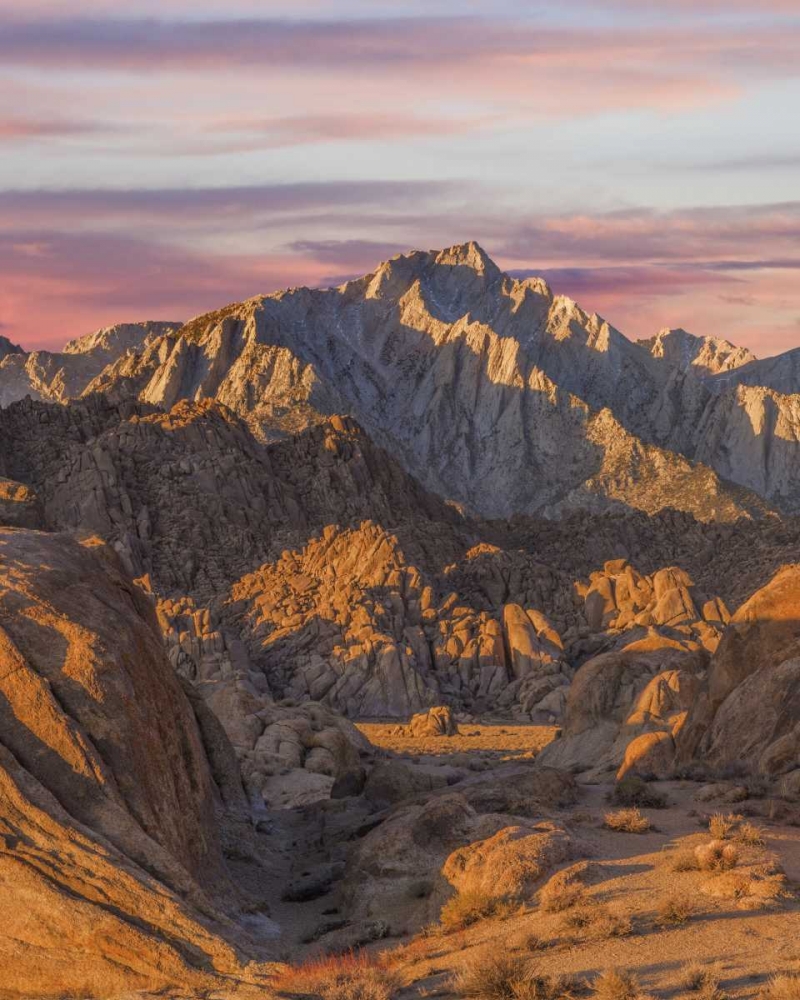 Art Print: California Lone Pine Peak from Alabama Hills