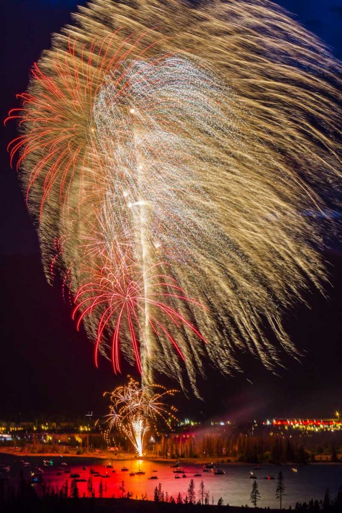Art Print: Colorado, Frisco Fireworks display on July 4th
