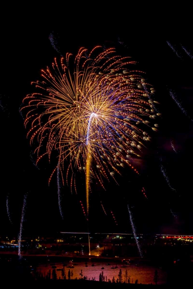 Art Print: Colorado, Frisco Fireworks display on July 4th