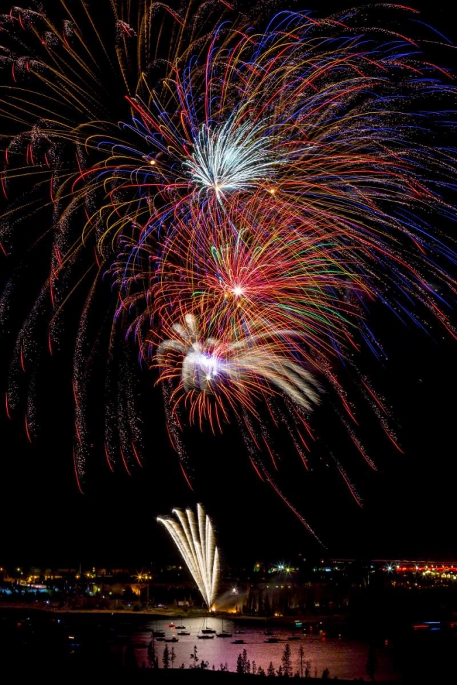 Art Print: Colorado, Frisco Fireworks display on July 4th