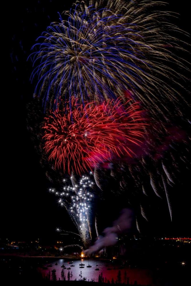 Art Print: Colorado, Frisco Fireworks display on July 4th