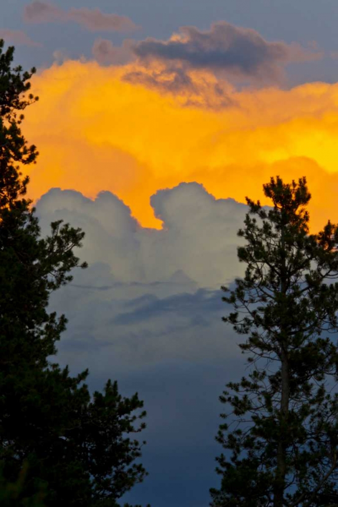Art Print: CO, Frisco Thunderstorm over the Rocky Mts