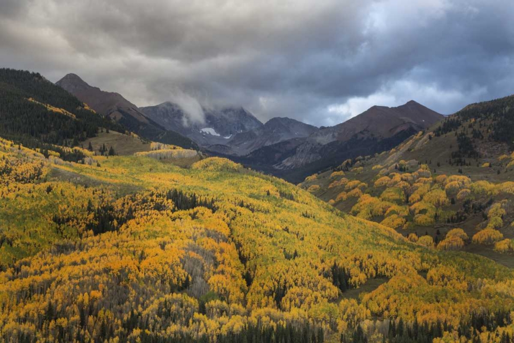 Art Print: CO, White River NF, Capitol Peak Valley Storm