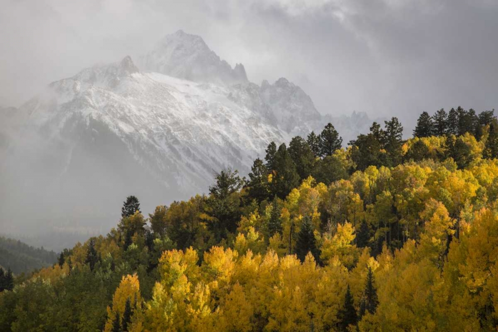 Art Print: Colorado, Sneffels Range Mt Sneffels at sunset