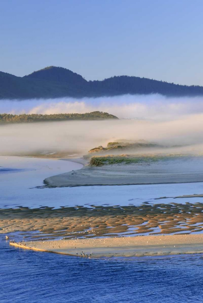 Art Print: USA, Oregon Fog over Netarts Bay