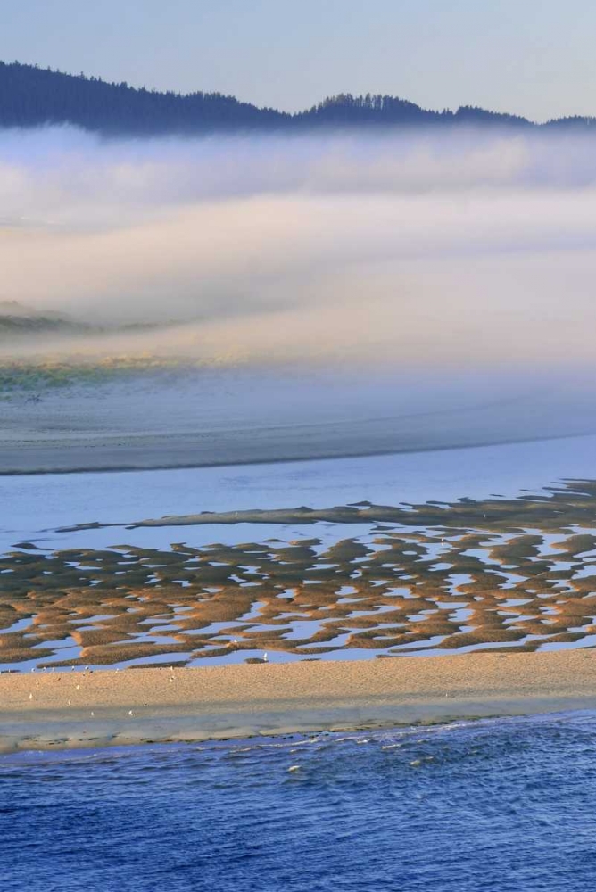 Art Print: USA, Oregon Fog over Netarts Bay