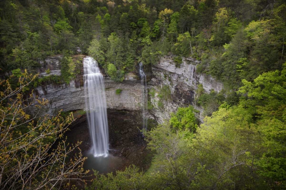 Art Print: TN, Fall Creek Falls, a double waterfall