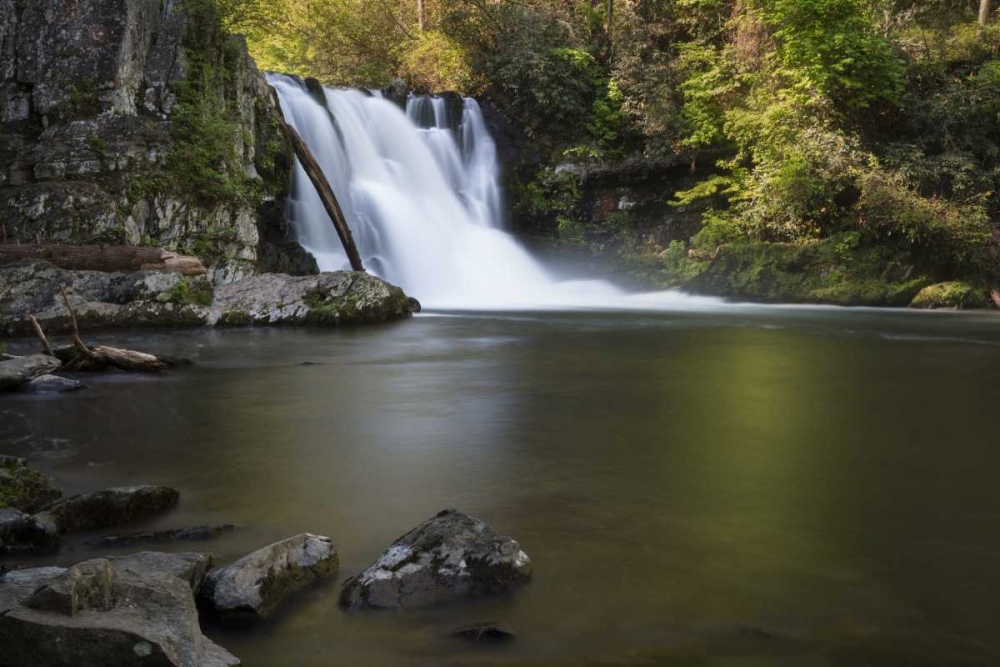 Art Print: Tennessee, Great Smoky Mts Abrams Falls