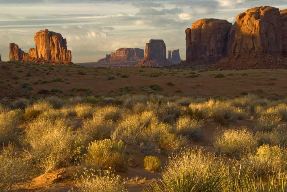 Wall art: UT, Monument Valley landscape at sunrise, by OBrien, Jay