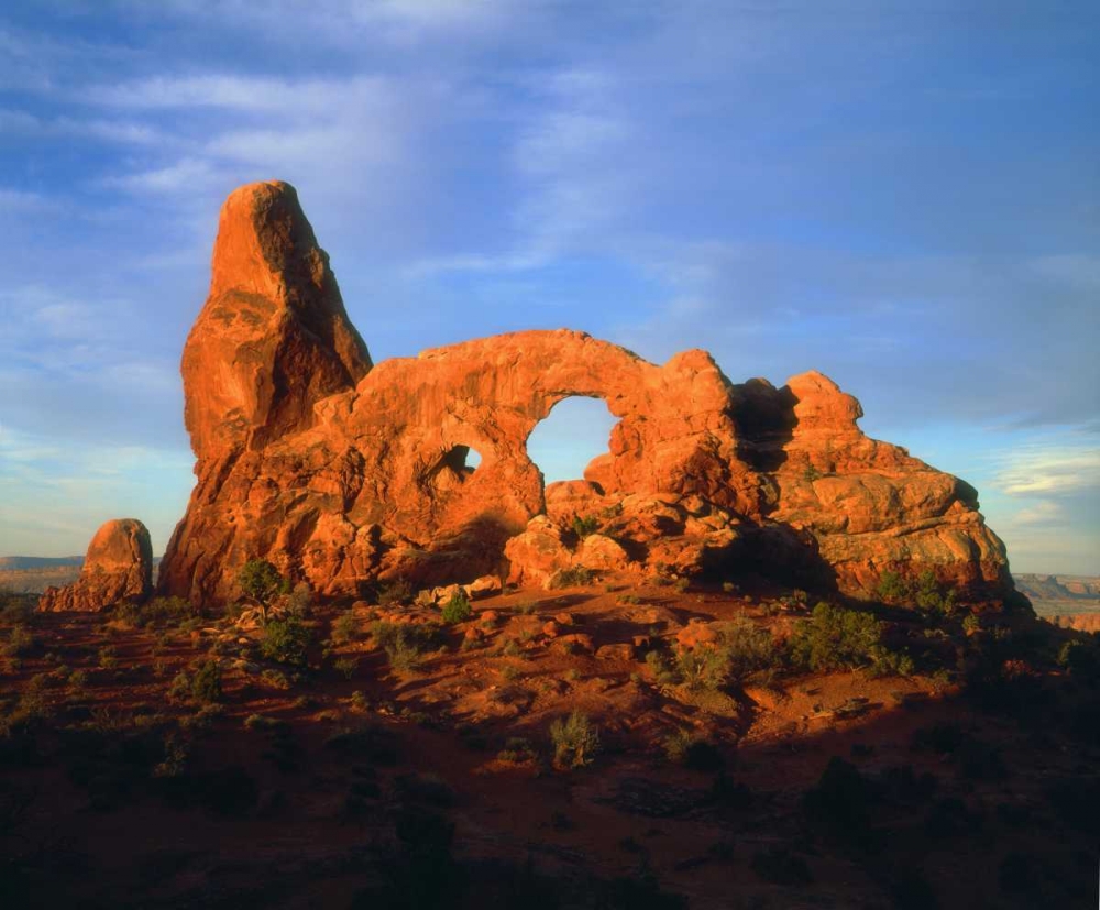 Art Print: USA, Utah, Arches NP Arches at sunset