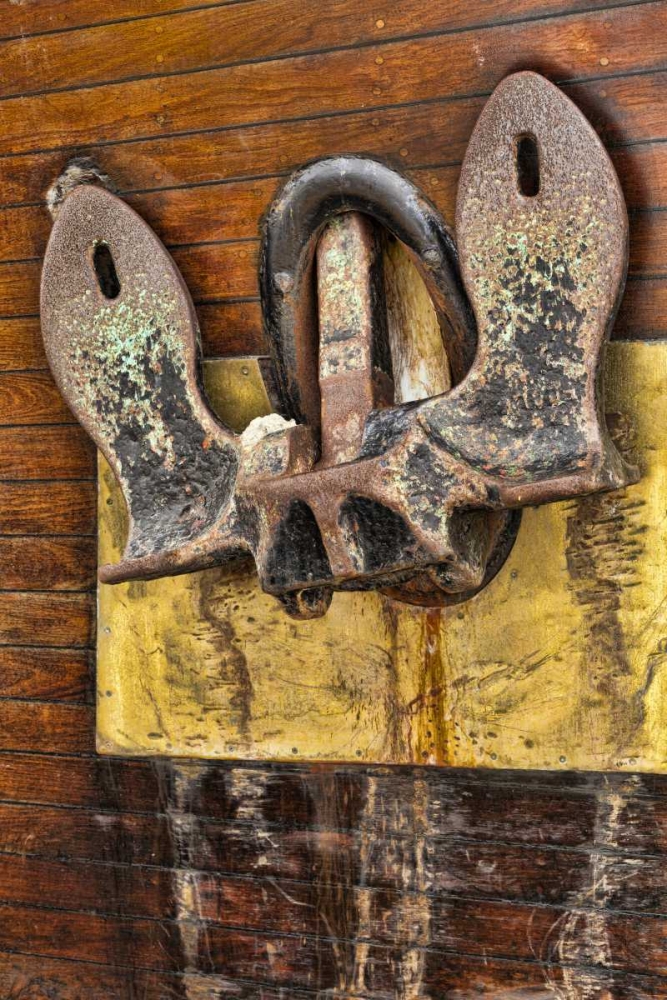 Art Print: Washington, San Juan Islands Boat anchor