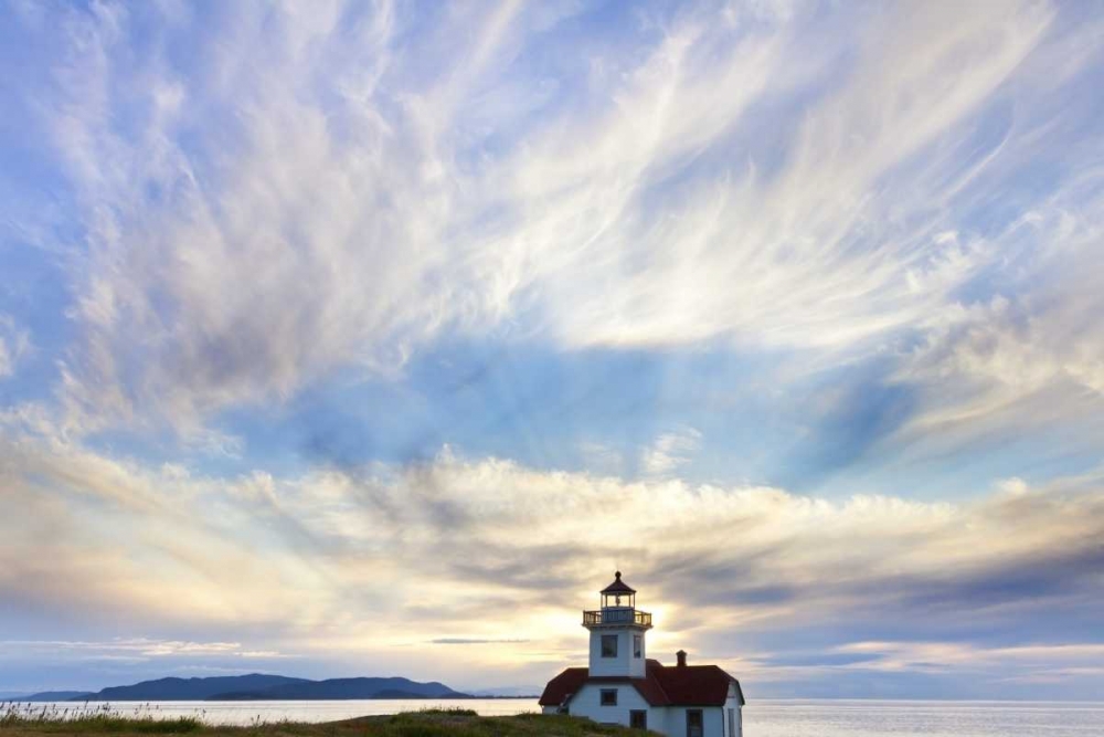Wall art: Washington Sunset on Patos Island Lighthouse, by Paulson, Don