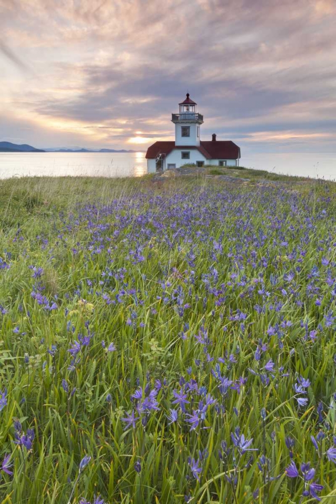 Art Print: Washington Sunset on Patos Island Lighthouse