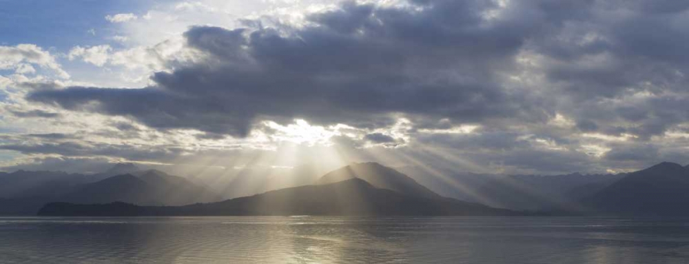 Art Print: WA, Seabeck God rays over Hood Canal