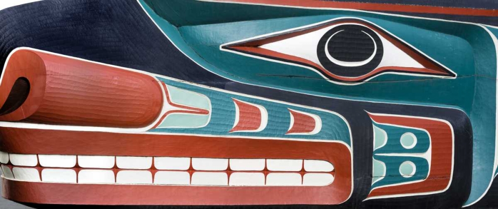 Art Print: Washington, Jamestown Composite of totem art