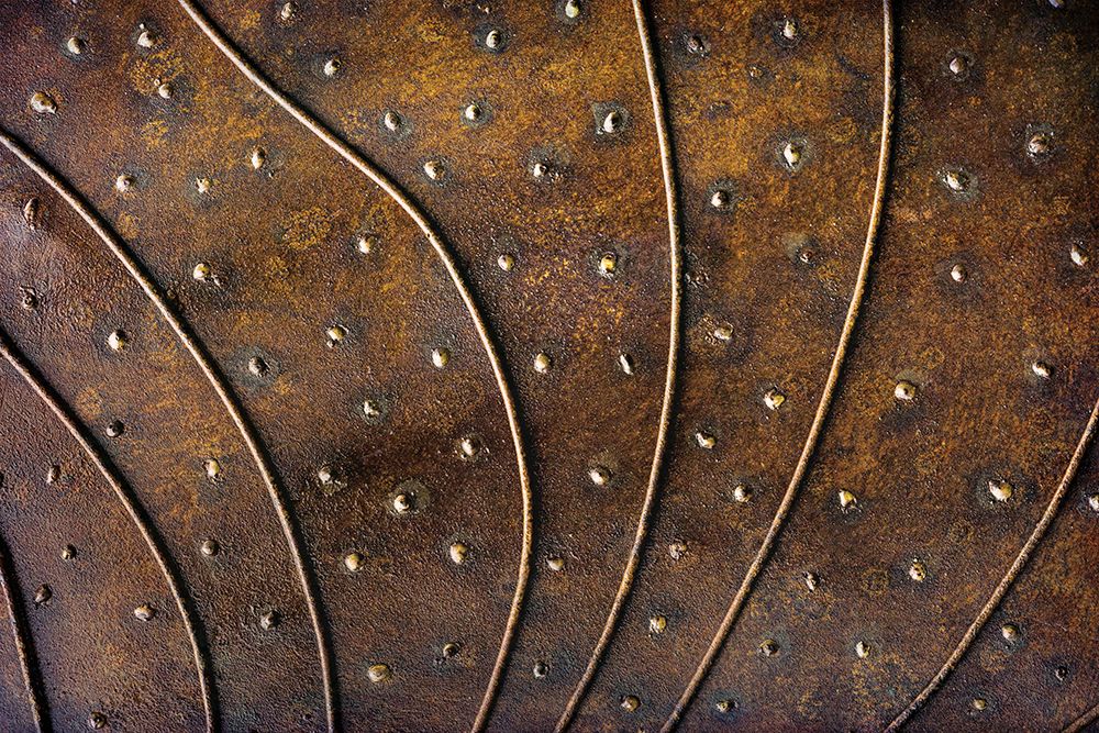 Art Print: USA, Washington State, Ashford. Detail of metal at Sculpture Park. (PR)
