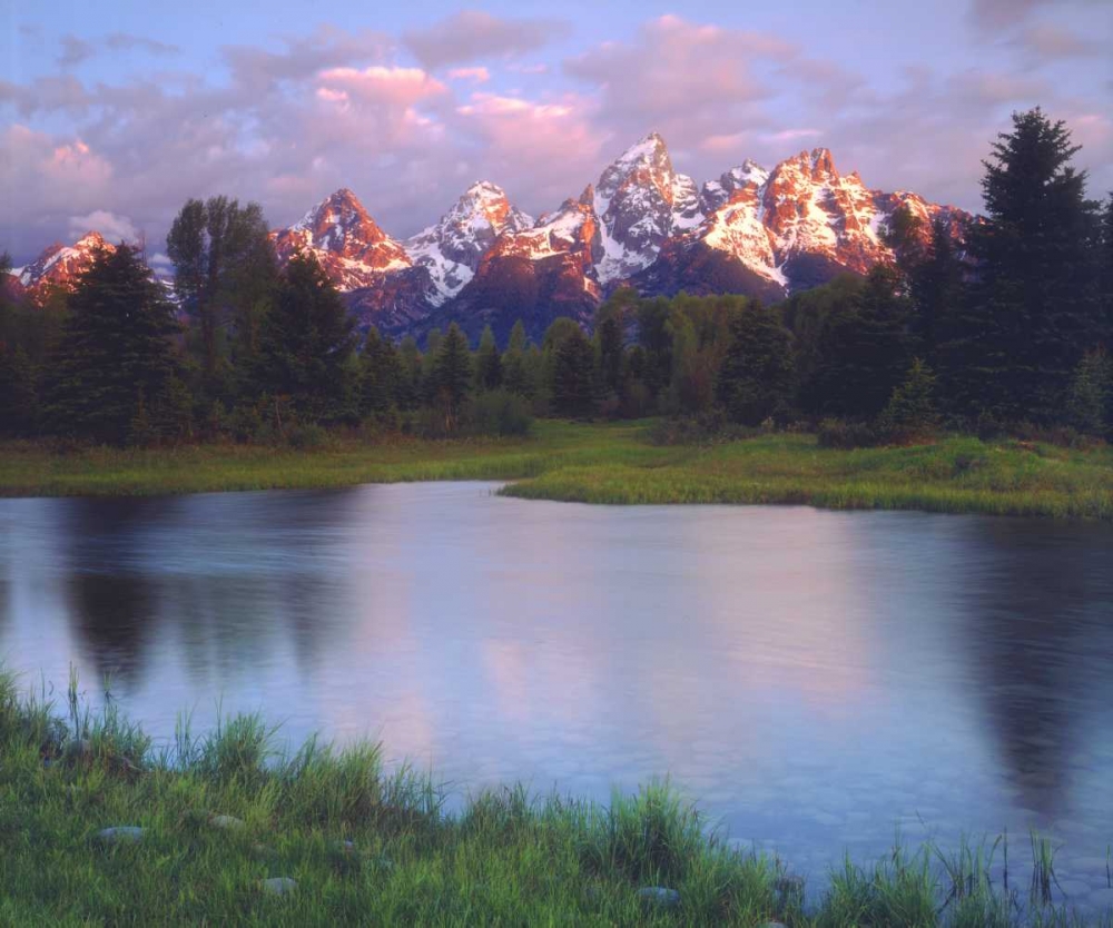 Wall art: WY, Grand Tetons and the Snake River at sunrise, by Talbot Frank, Christopher