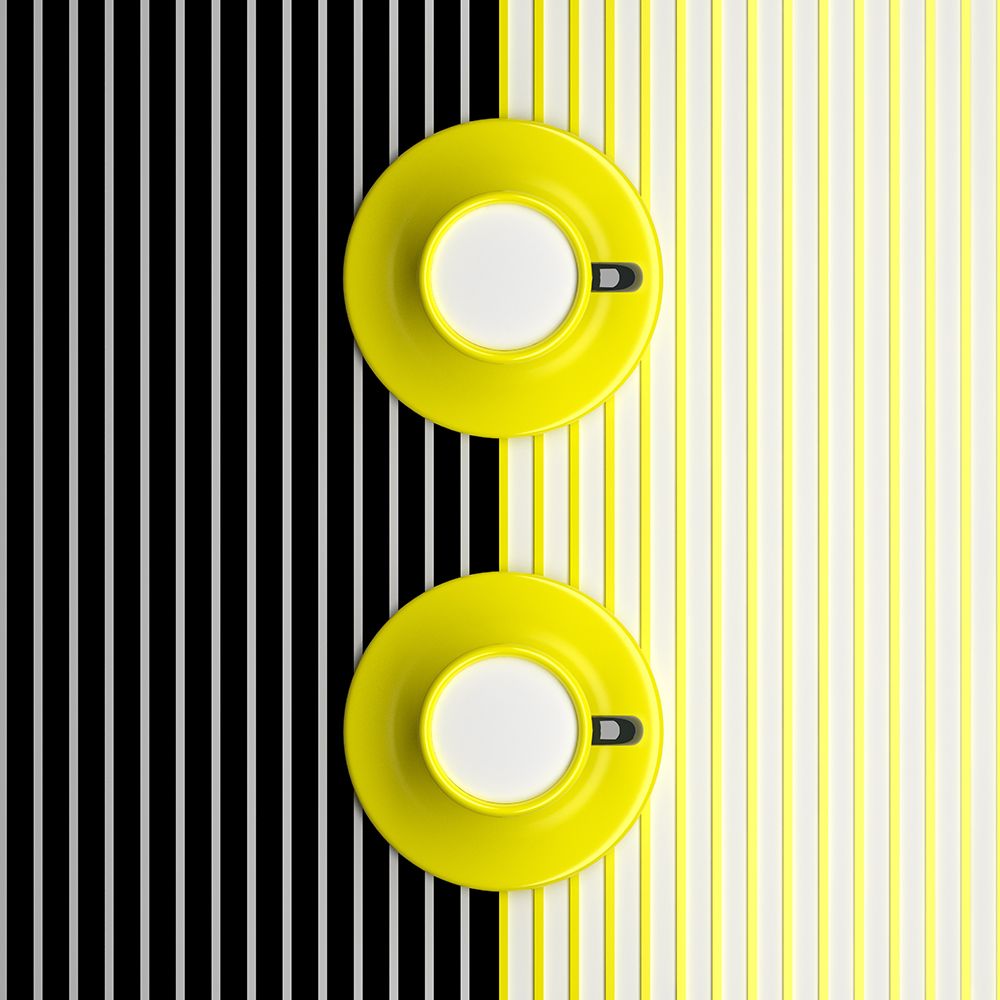 Art Print: Mugs Pattern