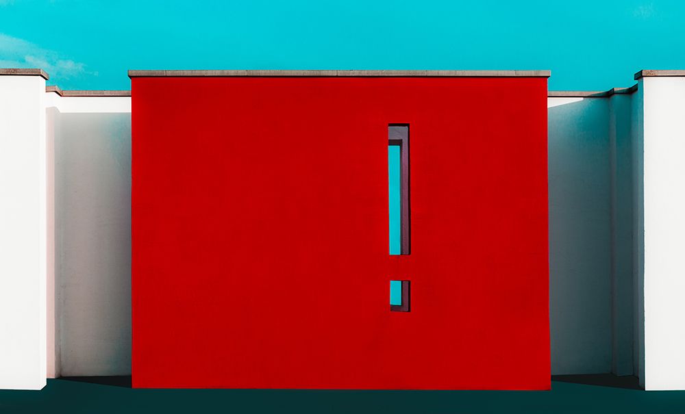 Wall Art Painting id:464516, Name: The Red Wall, Artist: Schuster, Inge