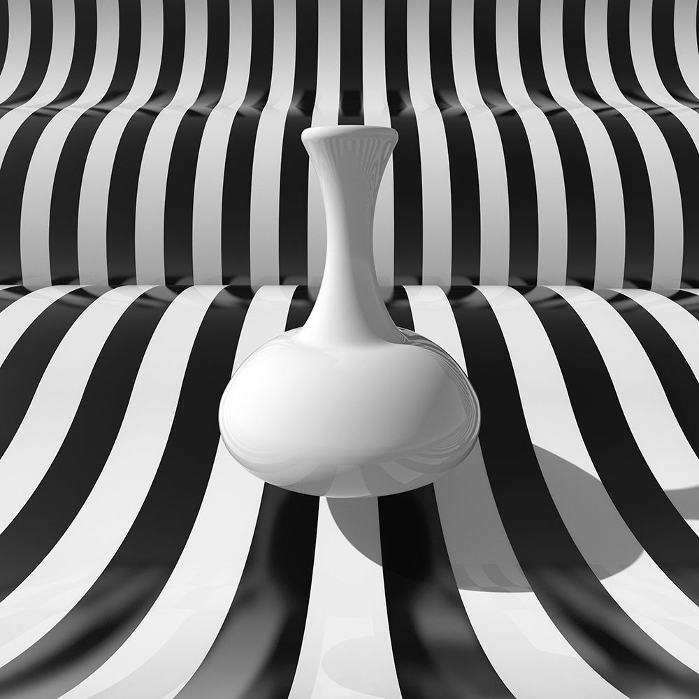 Wall art: Bottle And Strips, by Bunjamin, Antonyus