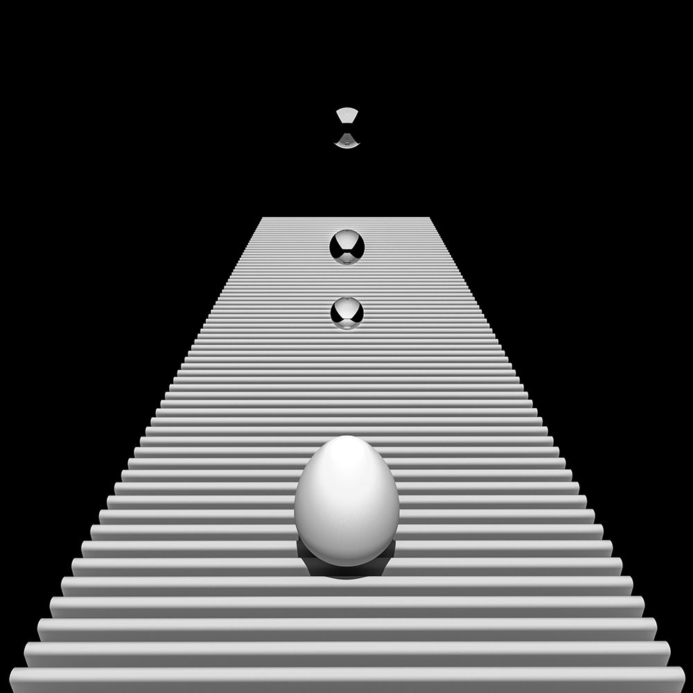 Art Print: Egg On Strips