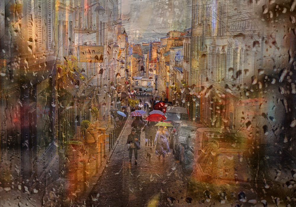 Wall Art Painting id:467875, Name: Rain In Paris, Artist: Ohlendorf, Anette