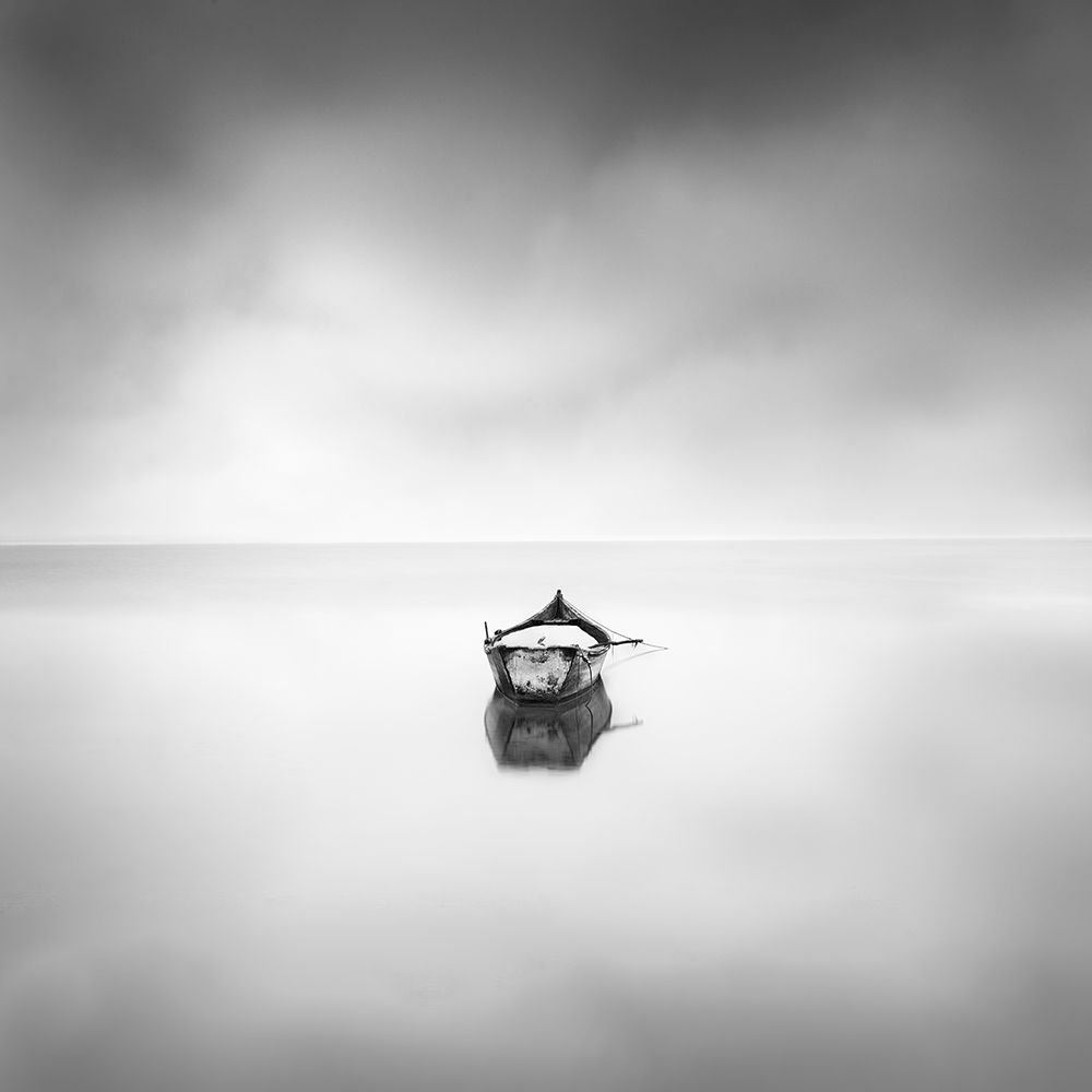 Art Print: Lonely Boat