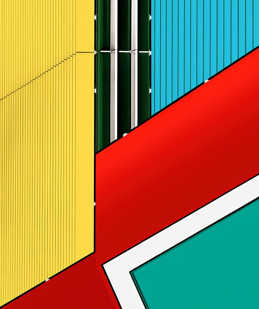 Art Print: origami facade