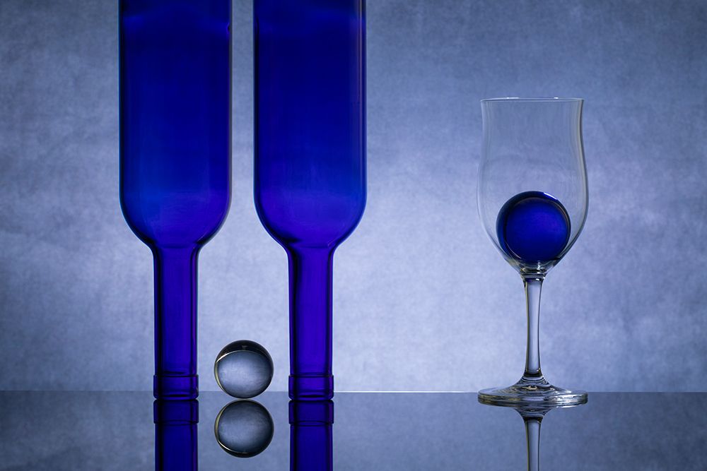 Art Print: Blue Glass #4