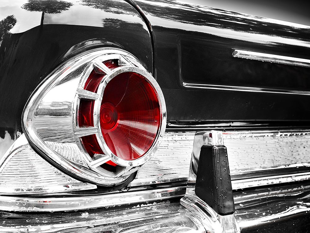 Art Print: Us Classic Car 1963 New Yorker Rear Abstract