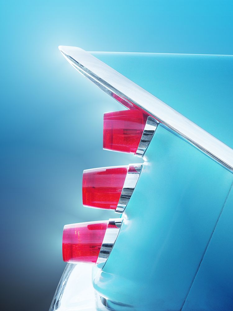 Art Print: Us Classic Car 1959 Adventurer Tail Fin Abstract