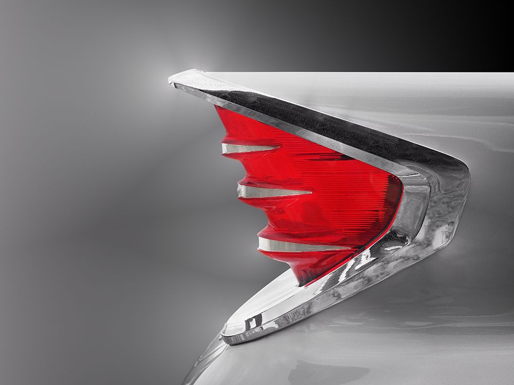 Art Print: Us Classic Car 1960 Fire Flite Tail Fin Abstract